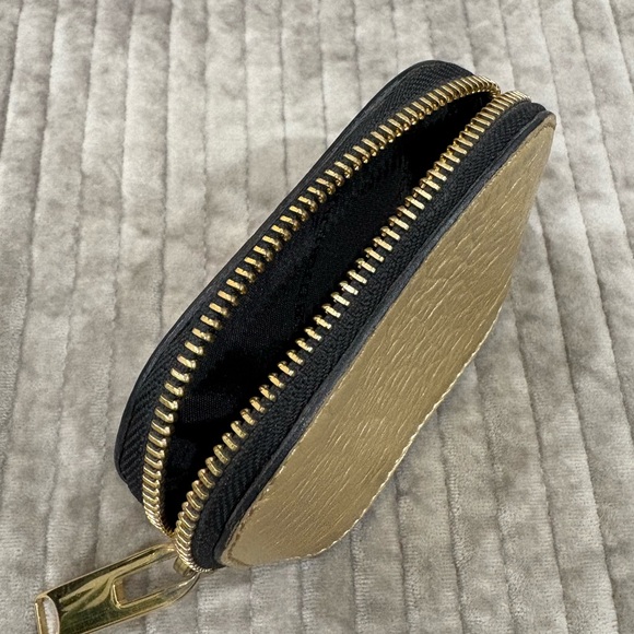 Burberry Black and Gold Leather Pouch - Picture 7 of 10